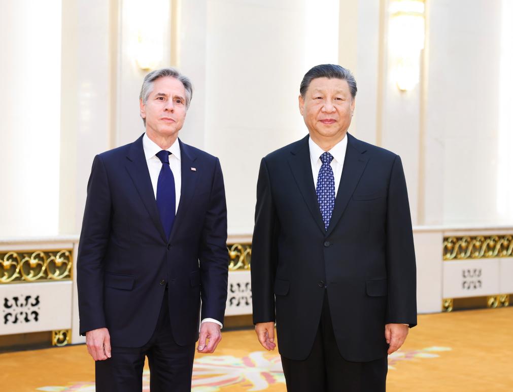 Xi meets U.S. secretary of state