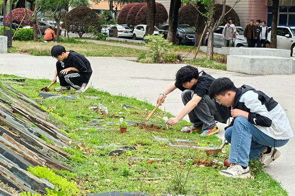 建筑学院-学生在自己的“小地皮”上清除杂草.jpg