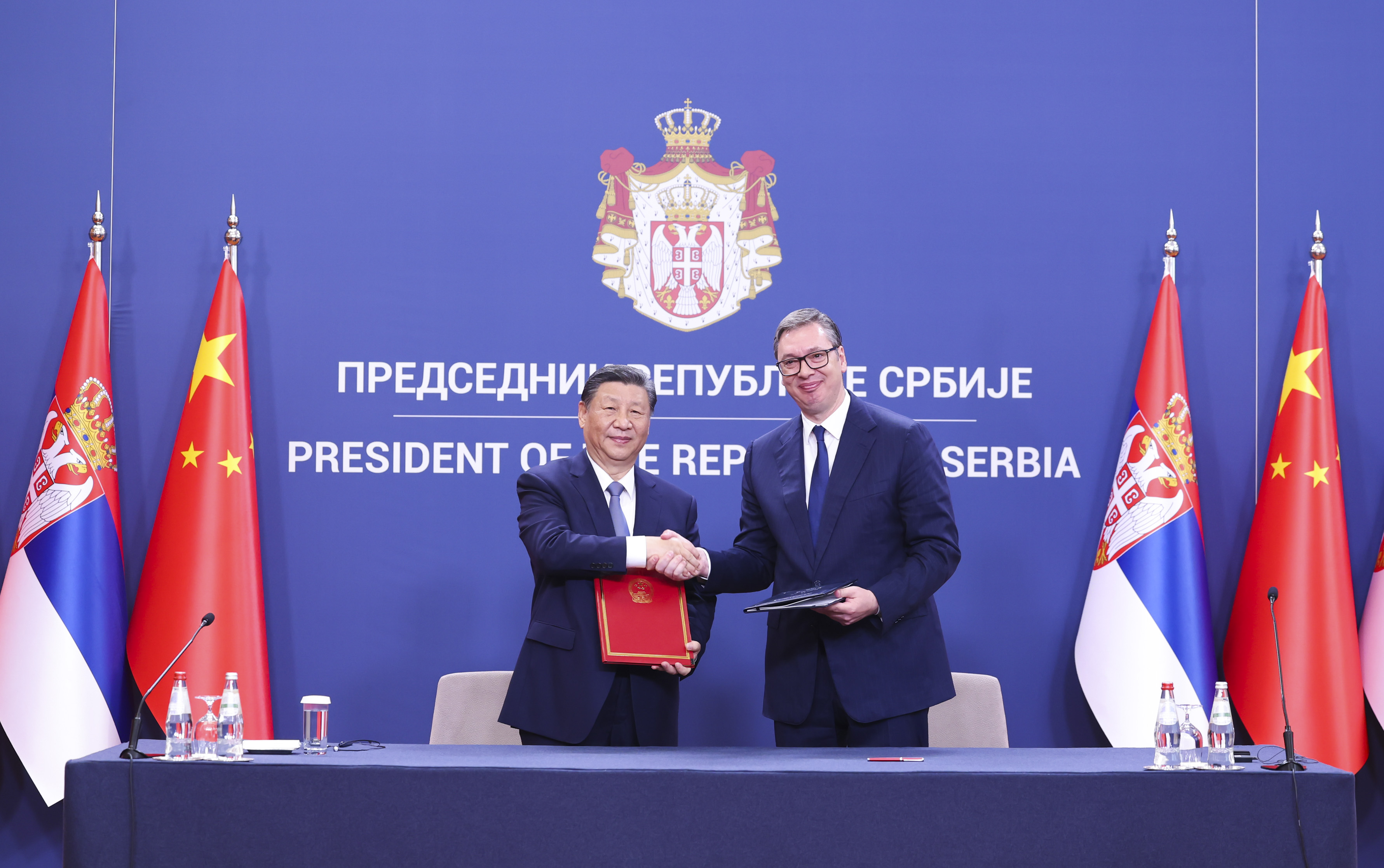 当地时间5月8日，两国元首共同签署《关于深化和提升中塞全面战略伙伴关系、构建新时代中塞命运共同体的联合声明》。