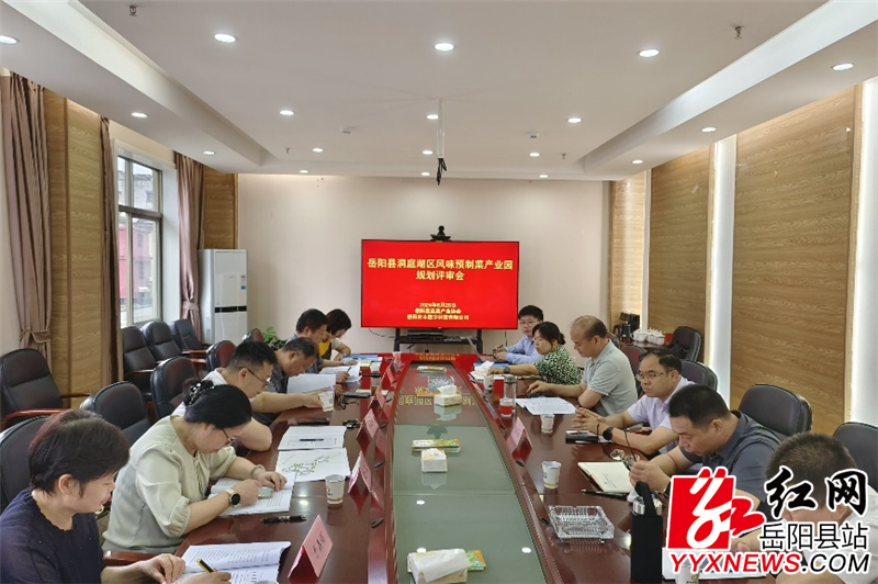 岳阳县洞庭湖区风味预制菜产业园规划组织专家评审