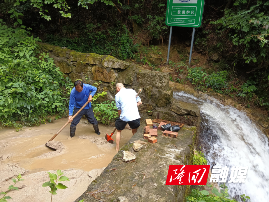 抗洪救灾 隆回县望云山国有林场驻村工作队在行动(图2)