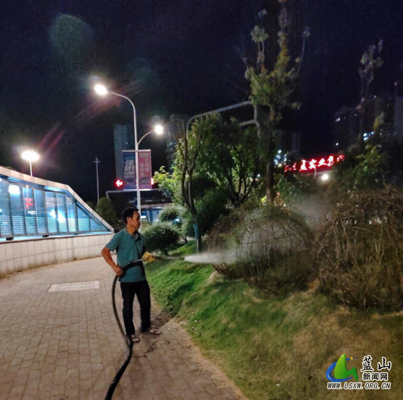 蓝山：全力抗旱保绿 守护城市绿化1.jpg