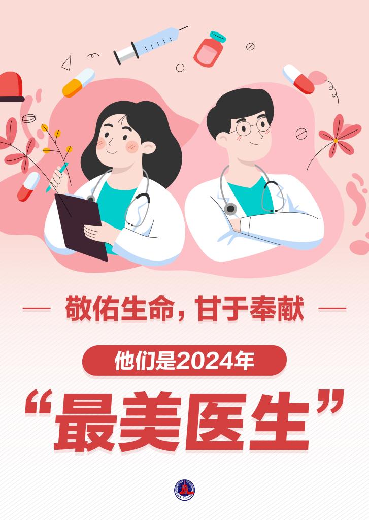 新华鲜报丨|致敬“白衣战士”！2024年“最美医生”发布