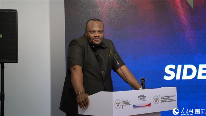 刚果(金)首都金沙萨省省长丹尼尔·邦巴·卢巴基。人民网记者 周琳佳摄