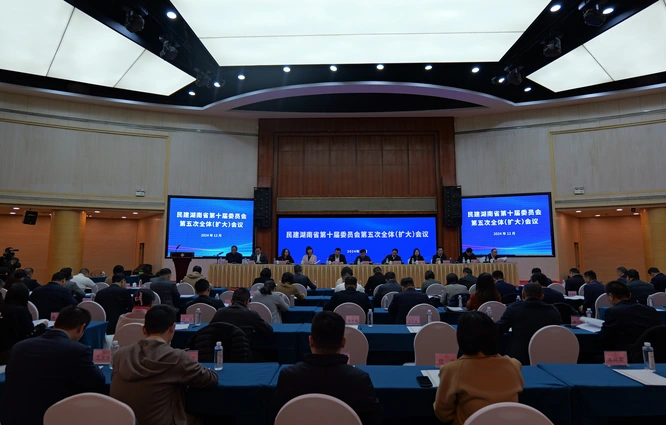 民建湖南省委会十届五次全会召开