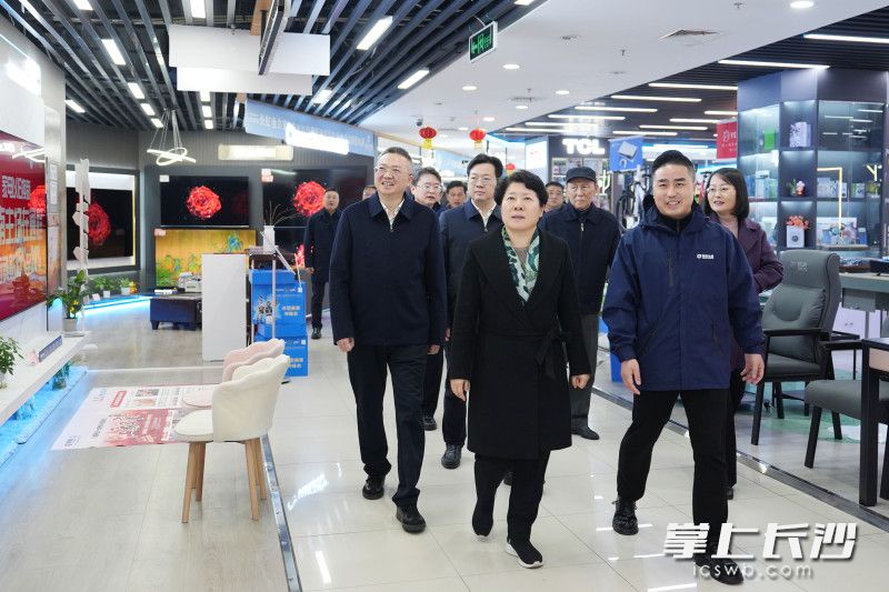 通程电器超级旗舰店调研现场。