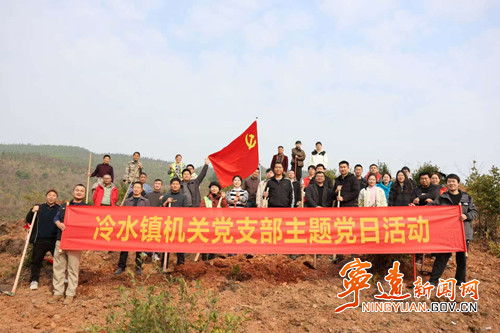 宁远冷水镇：党群齐上阵 义务植树添绿助生态_副本500.jpg