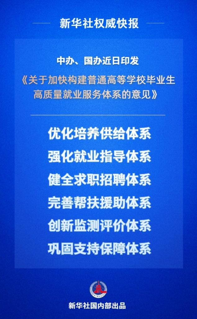 新华鲜报丨事关高校毕业生就业,这份意见作出部署