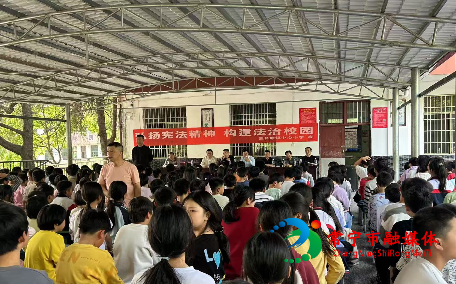 与法同行 护航成长 ——三角塘镇中心小学开展法制教育宣传活动.jpg