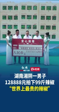 128888元拍99斤辣椒