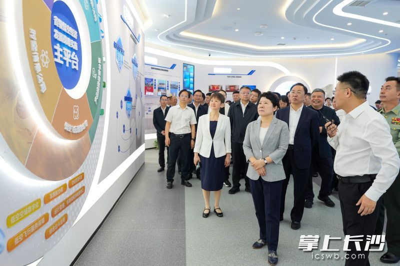 与会人员在会前调研了兴湘国科科创园项目。