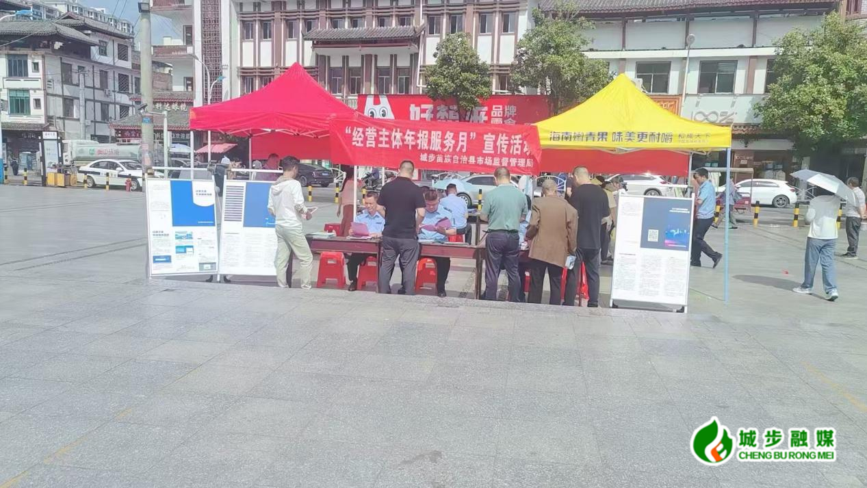 城步市场监管局开展“年报服务月”主题宣传活动(图1)