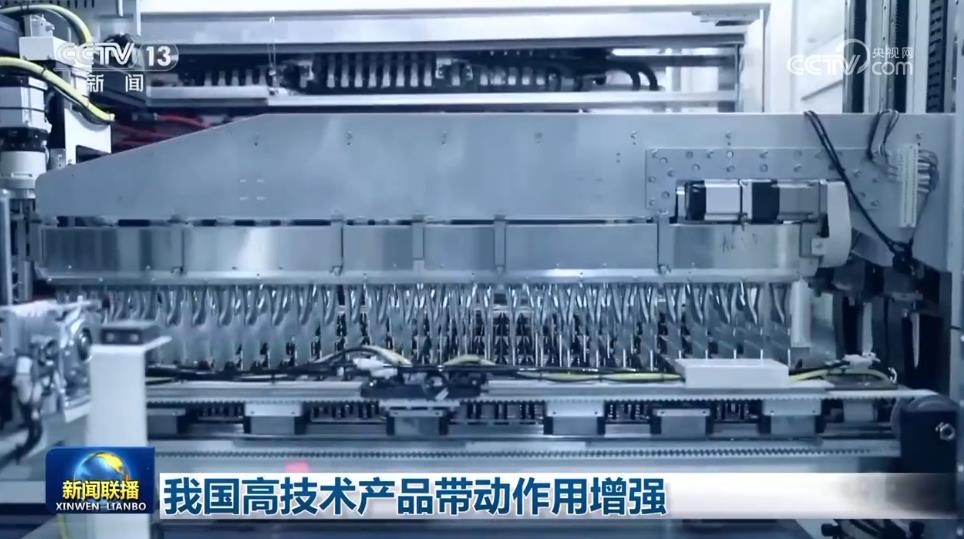 我国家的高科技产品增强了推动其驱动的作用
