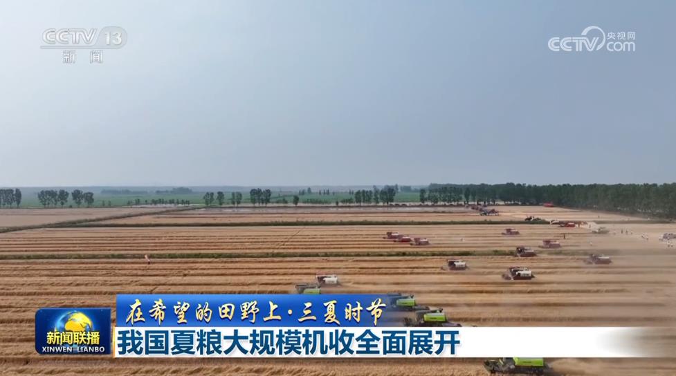 【在希望的田野上·三夏时节】我国夏粮大规模机收全面展开