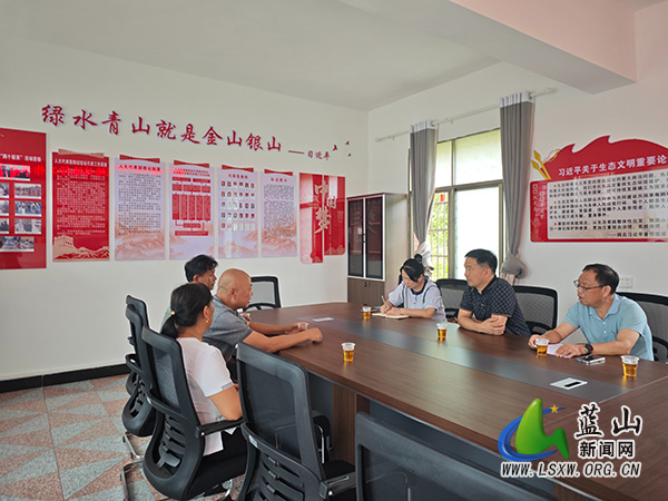 蓝山：雷纯安到代表联络站接待基层代表和群众.jpg