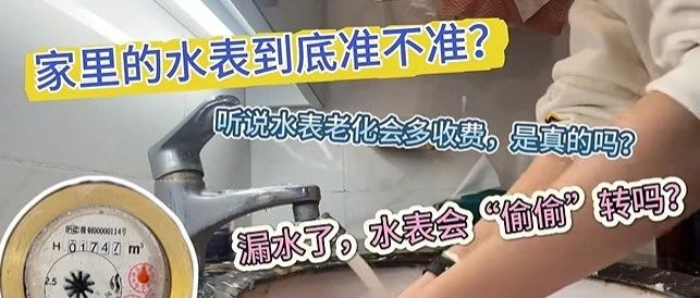 计量科普 | 水表不准怎么办？漏水了，水表会“偷偷”转吗？一个视频带你了解！