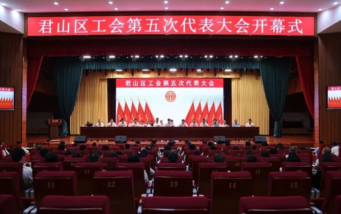 君山区工会第五次代表大会开幕