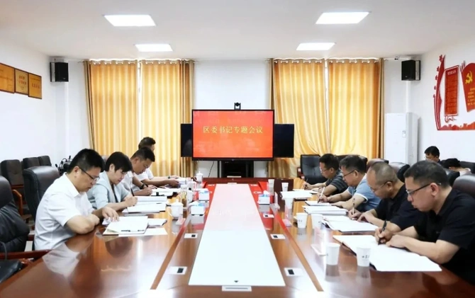 雷欣主持召开区委书记专题会