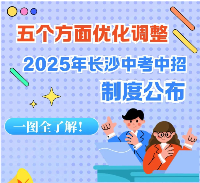 2025年长沙中考中招制度一图解读！