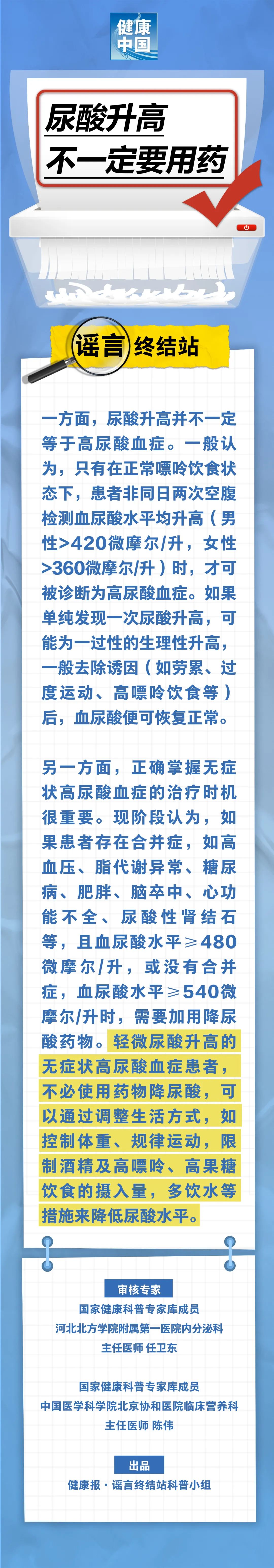 如果尿酸饲养，您不必服药...是真的吗？