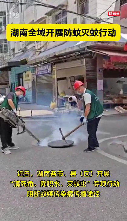 湖南积极开展灭蚊行动