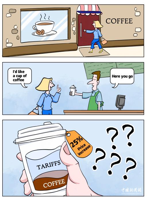“美国特殊曲调”：高关税咖啡的苦味|新的漫画