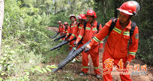 宁远冷水镇：开展森林防灭火应急演练2_副本500.png