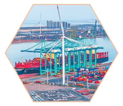 查看三个运输中心的上海申觉经济和贸易的活力