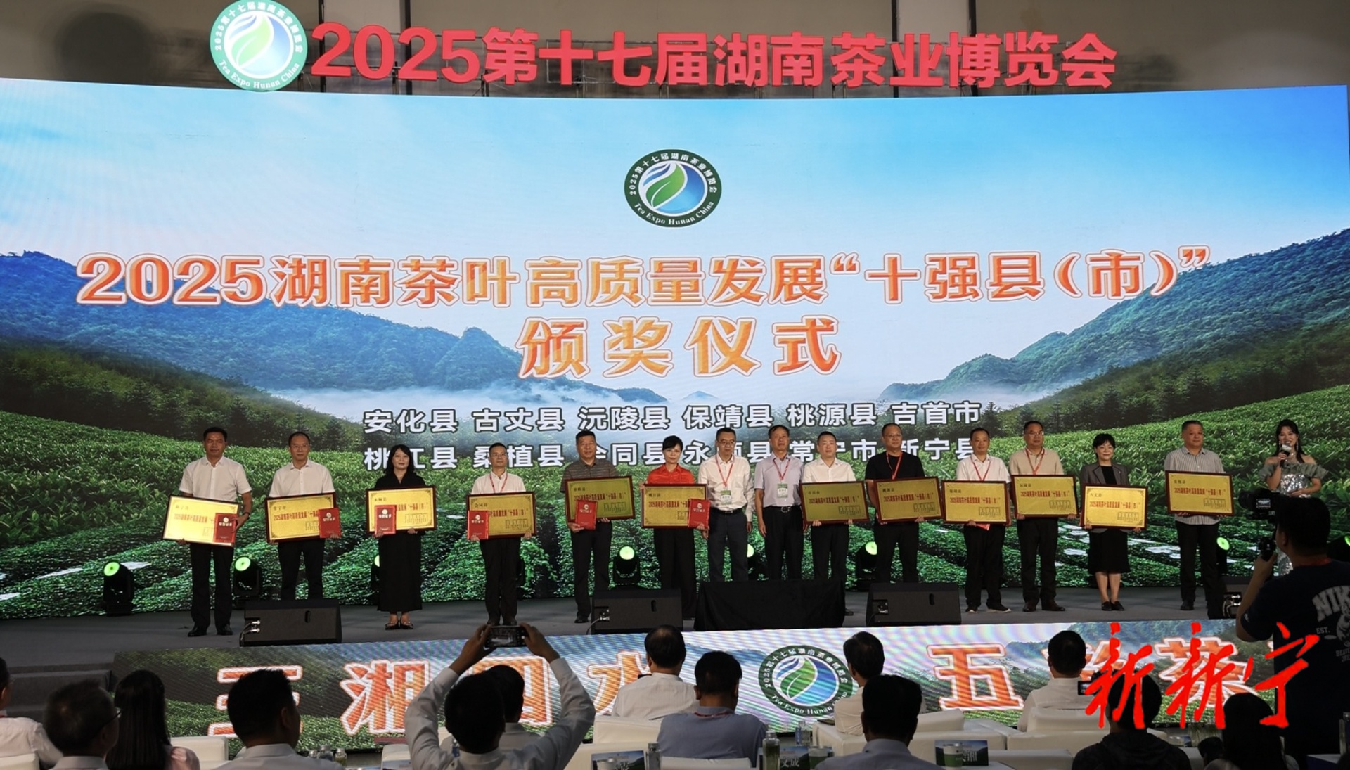 新宁县亮相湖南茶业博览会 斩获茶业双荣誉(图1)