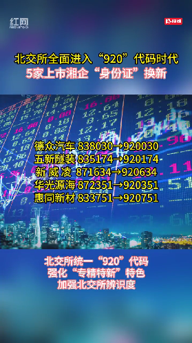 上市湘企“身份证”换新