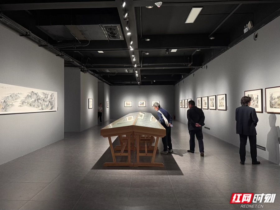 80余件佳作诉尽湖湘魂 王金石山水画艺术展在长沙美术馆开幕