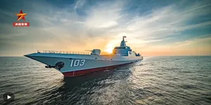 万吨大驱鞍山舰4K航拍大片