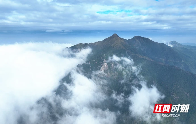 宜章县骑田岭：云海与晨光的浪漫邂逅
