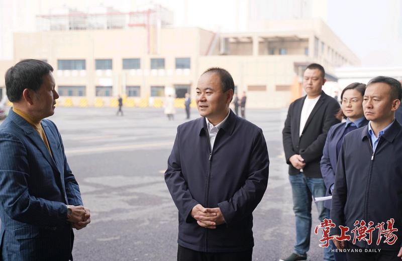 ▲朱健在华辰冷链物流园调研。