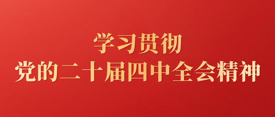 学习贯彻党的二十届四中全会精神