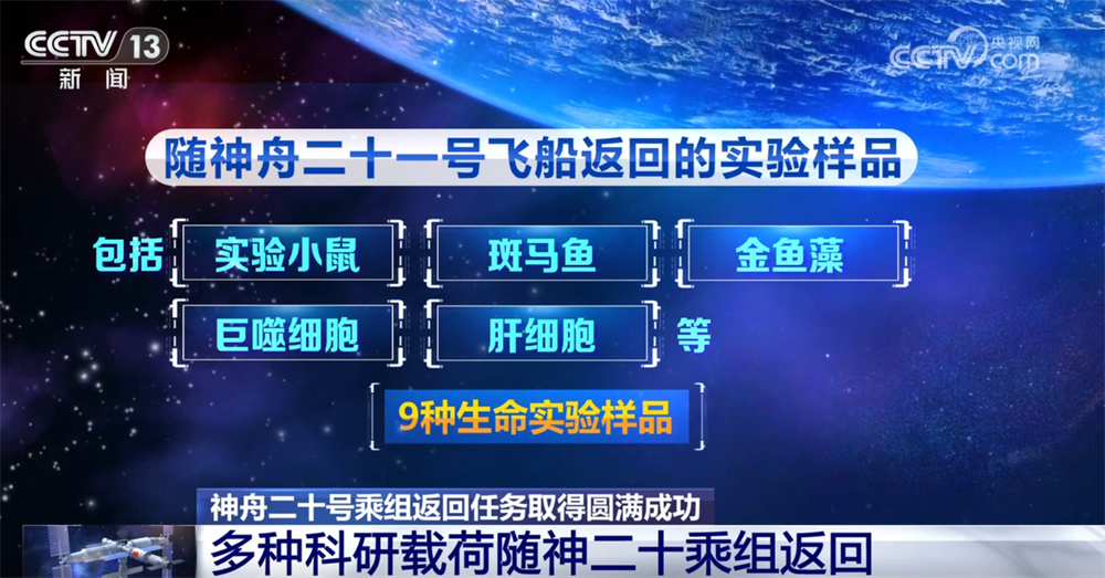 大批空间科学实验样品随神二十乘组返回 都有啥?108秒快速了解→
