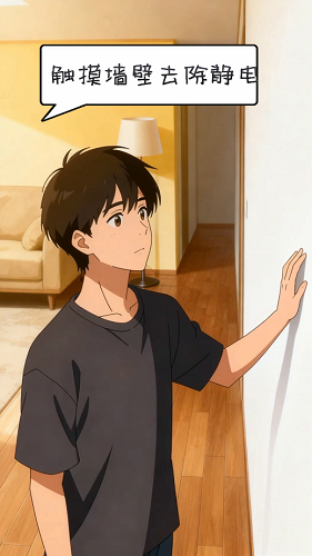 AI动画丨冬季天干物燥，警惕静电“惹火”