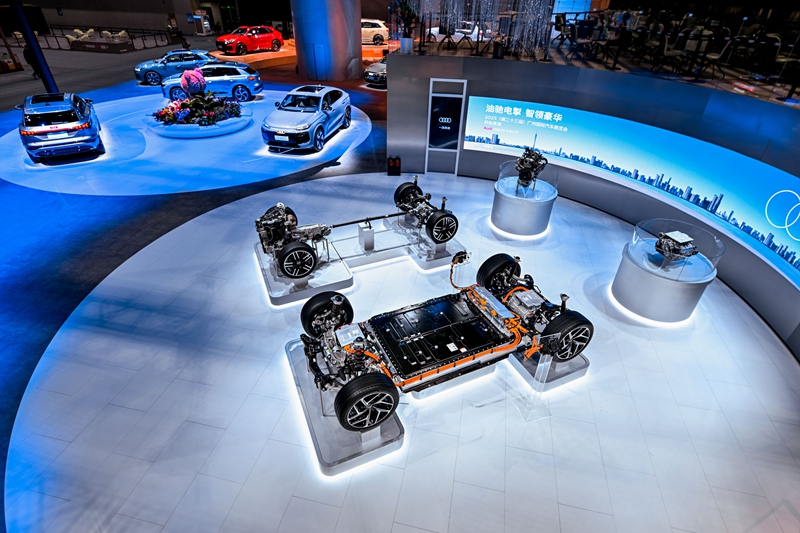 2025广州车展一汽奥迪展台。受访者供图