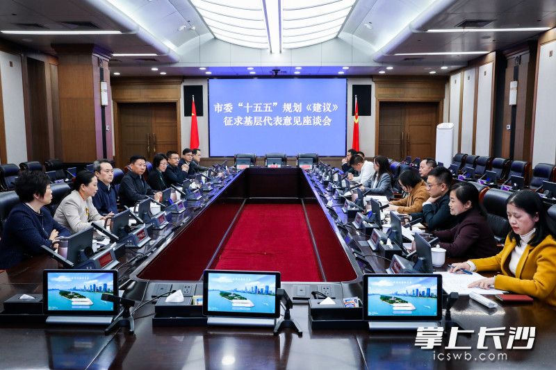 12月5日下午，市委副书记、代市长陈博彰主持召开市委“十五五”规划《建议》征求基层代表意见座谈会。 长沙晚报全媒体记者 董阳 摄