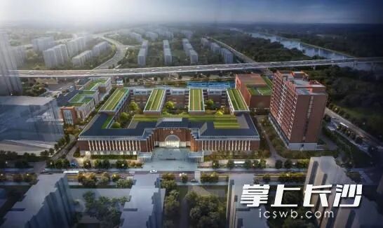苏州外国语学校长沙校区效果图。 苏州外国语学校长沙校区效果图。