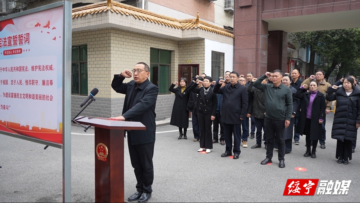 绥宁县人大常委会举行“12•4”国家宪法日集体宣誓仪式(图1)