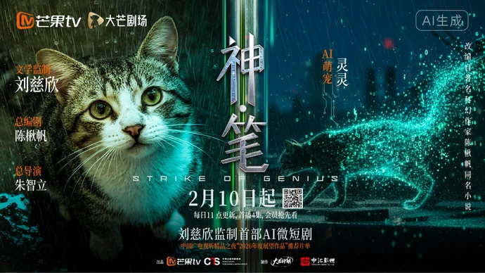 打响创意逆袭战 刘慈欣监制短剧《神·笔》发布人物海报