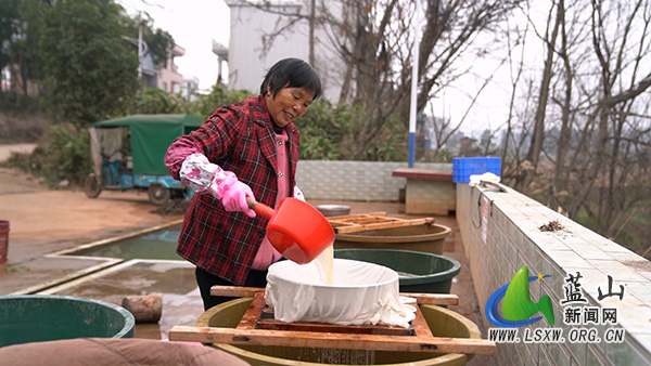 【新春走基层】蓝山县新圩镇南湾村：古法“焕”新生 “蕨”起致富路21.jpg