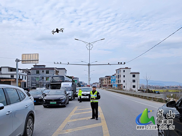 【新春走基层】蓝山公安交警：日夜坚守护航春节返程高峰.jpg
