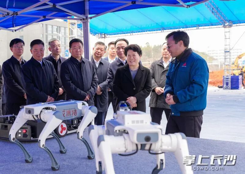 望城经开区艾博特自主移动机器人智能制造产业园项目现场。 均为长沙晚报全媒体记者 郭雨滴 摄