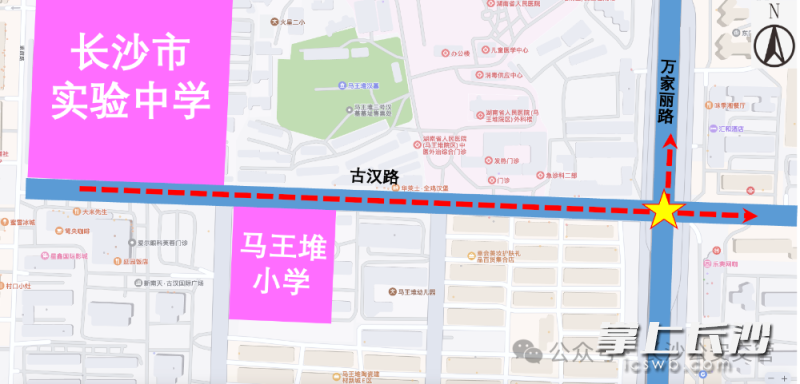 长沙市实验中学周边信号灯调优方案