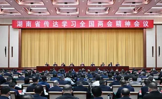 湖南省传达学习全国两会精神会议召开