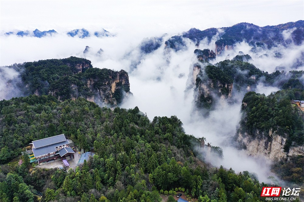 云漫峰林，杨家界藏着人间仙境