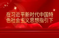 在习近平新时代中国特色社会主义思想指引下