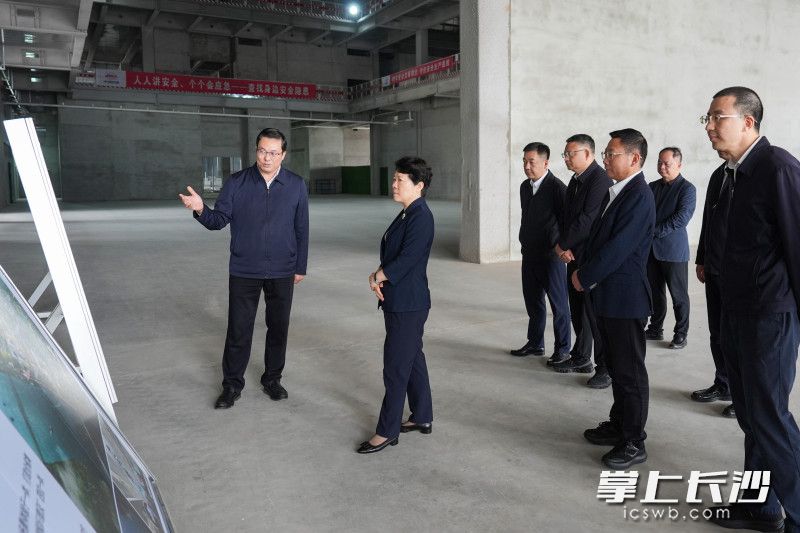 湘江创新馆调研现场。均为长沙晚报全媒体记者 郭雨滴 摄